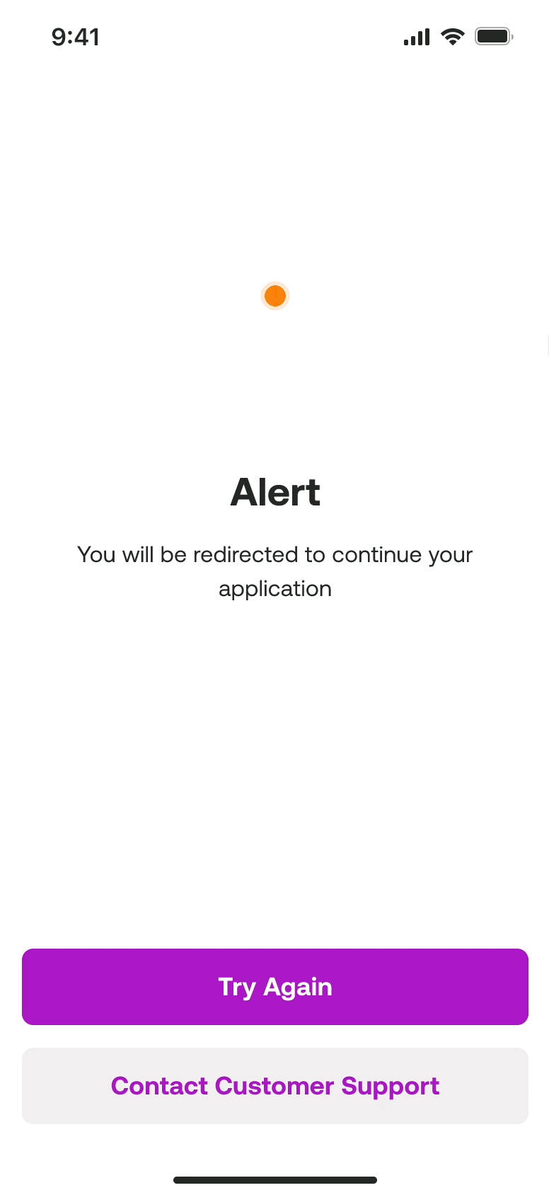 Viva Finance redirect alert